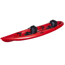 LSF Double Seat 2 Person Tandem 12.8FT Fishing Sit On Top Canoe LLDPE Plastic Kayak